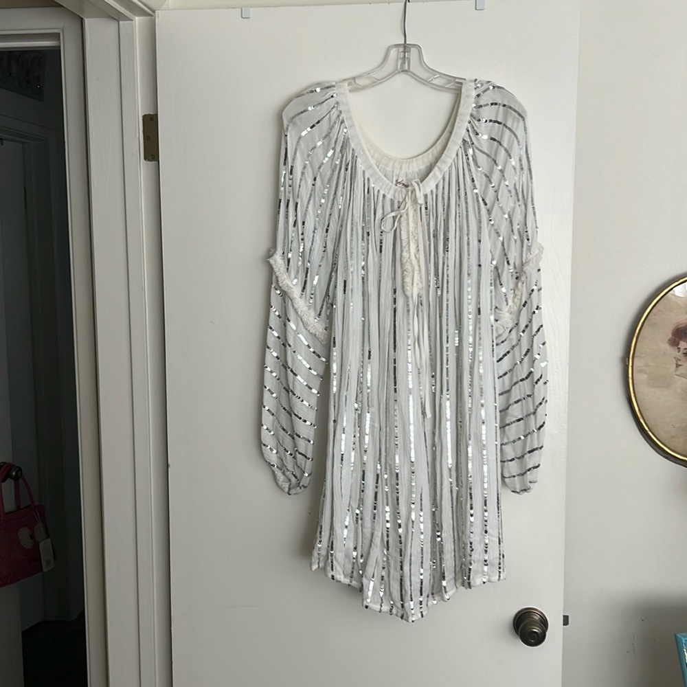 White and silver dress - worn once
